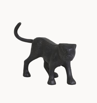 Black panther - zwarte panter beeld metaal
